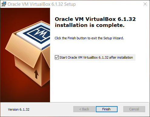 Installer final screen