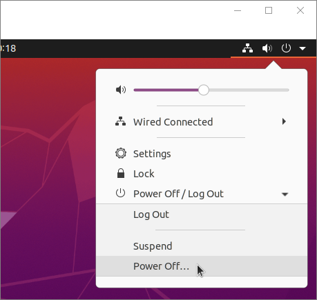 Ubuntu Power Off